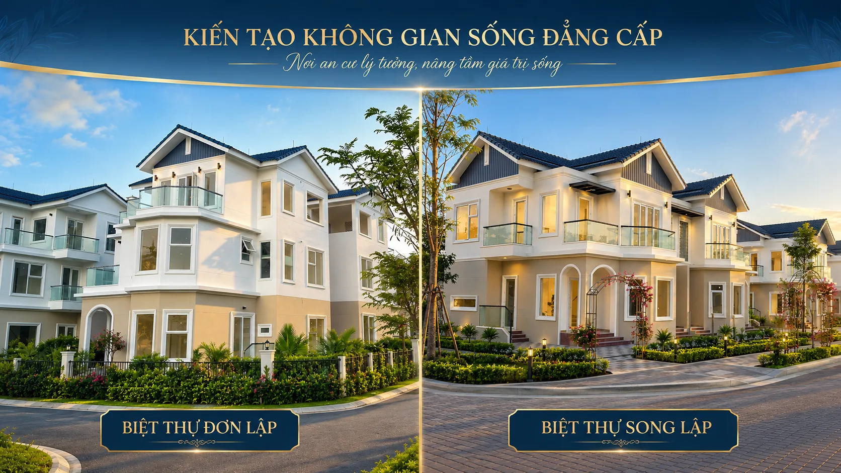 Biệt thự đơn lập và song lập MHDI Cam Ranh