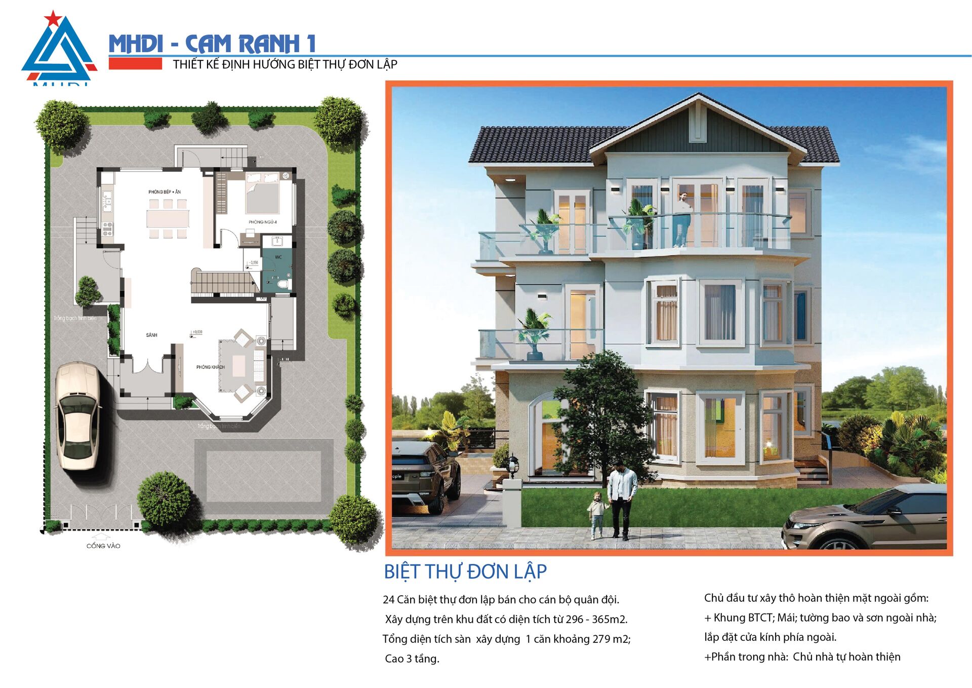 Biệt thự đơn lập MHDI Cam Ranh